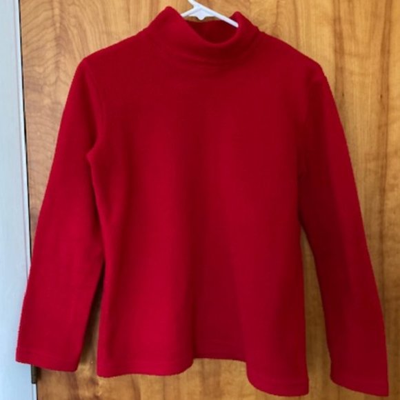 Talbots Jackets & Blazers - Red Fleece Turtleneck Winter Jacket (Everything is $3 sale)